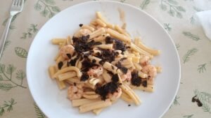 Plato de pasta con trufa